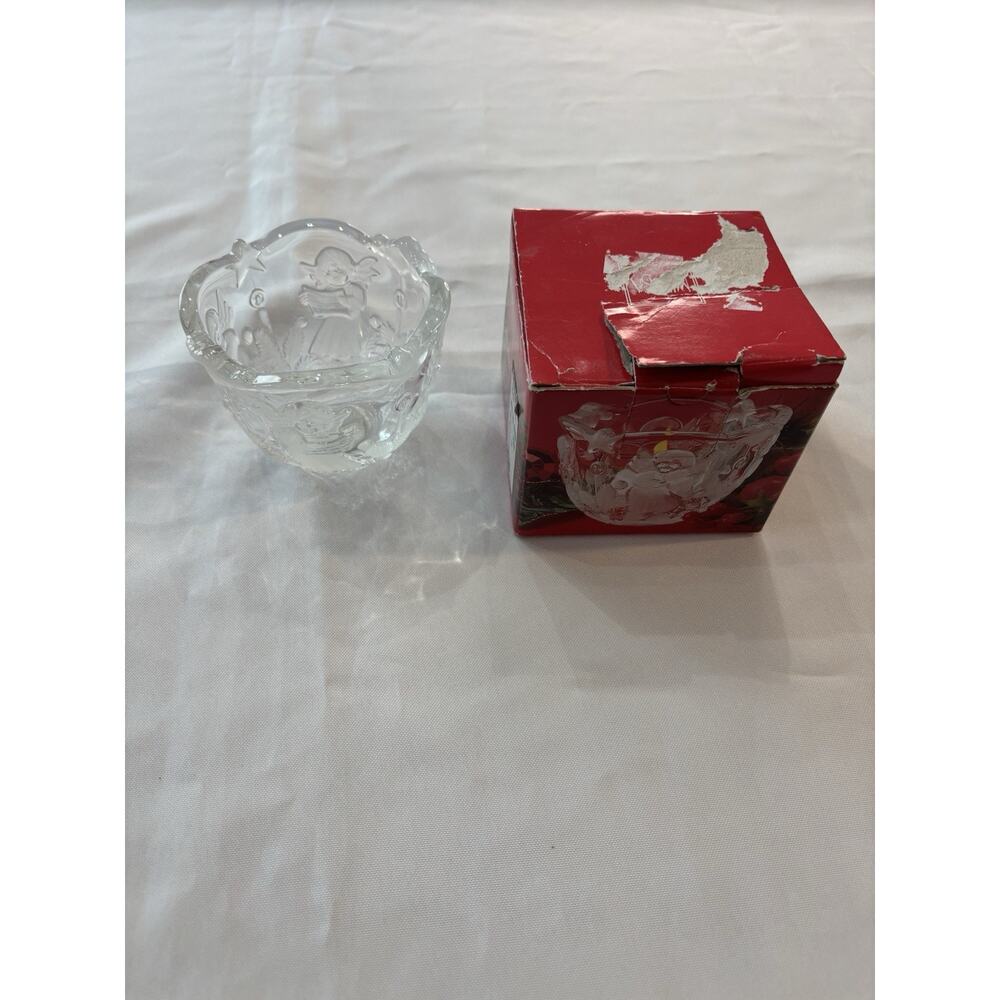Mikasa Christmas Candle Holder Holiday Lights Decor Angel Vintage